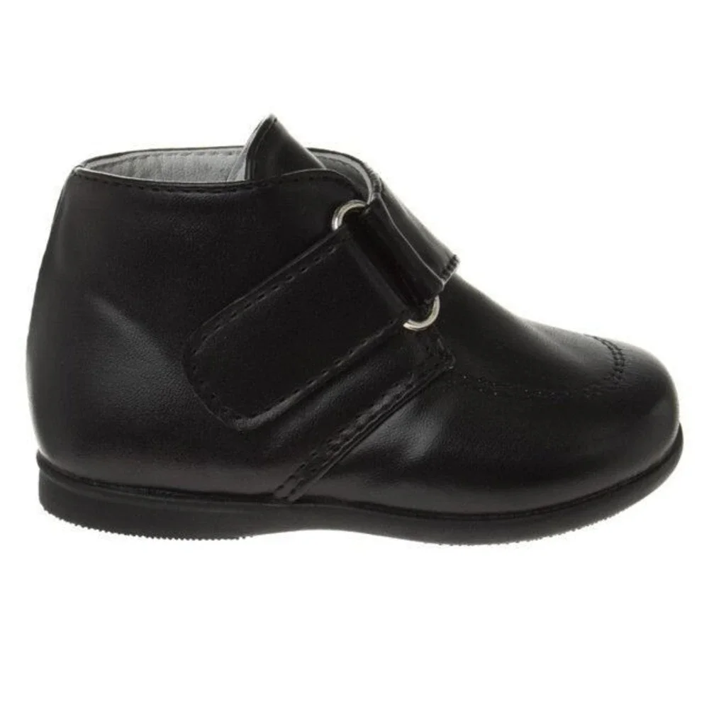 Josmo Boy's Baby Toddler Strap Dress Walking Shoes - Black - Size 5 - NWT